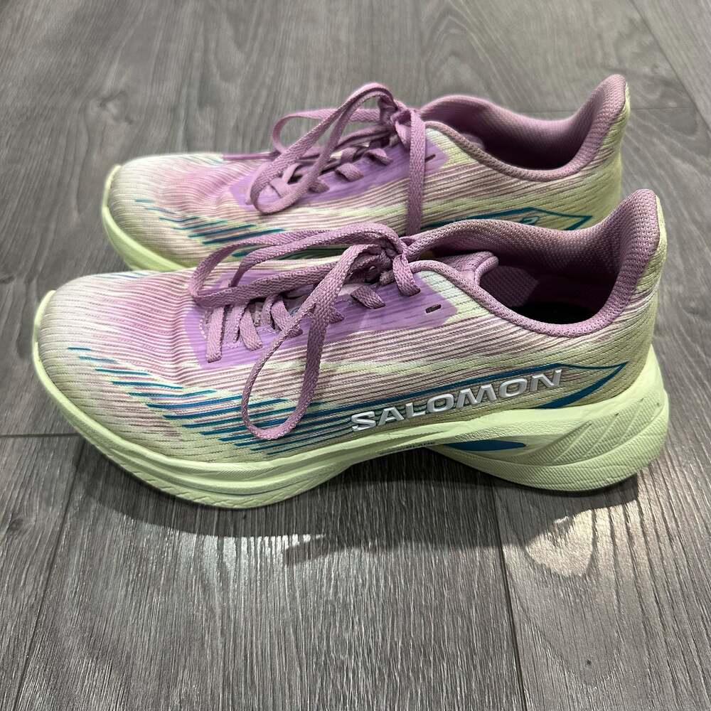 Salomon Spectur 2 Women's Running Shoes Violet Tulle/Sharp Green Size 7.5